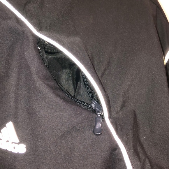 Black light adidas windbreaker running jacket mens - Picture 4 of 9